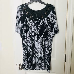 Black & White Blouse